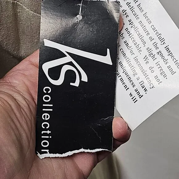 Vintage KS Coll Womens Linen Blend Dress Size 10 Old Money Classic Office - Picture 4 of 11